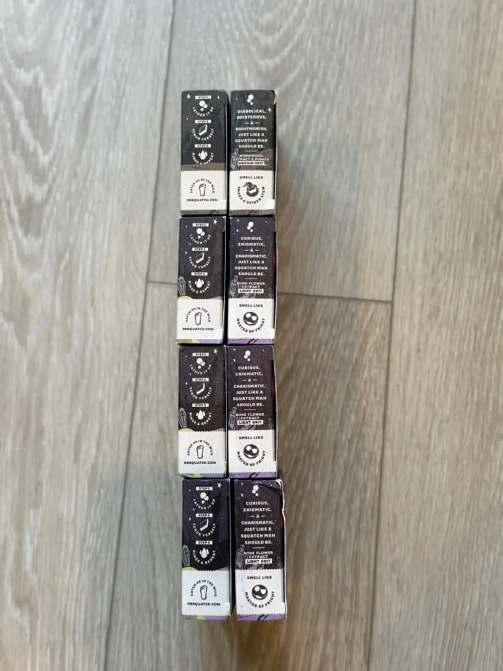 New Limited Edition 8 PACK Dr Squatch Nightmare Before Christmas Natural Soap